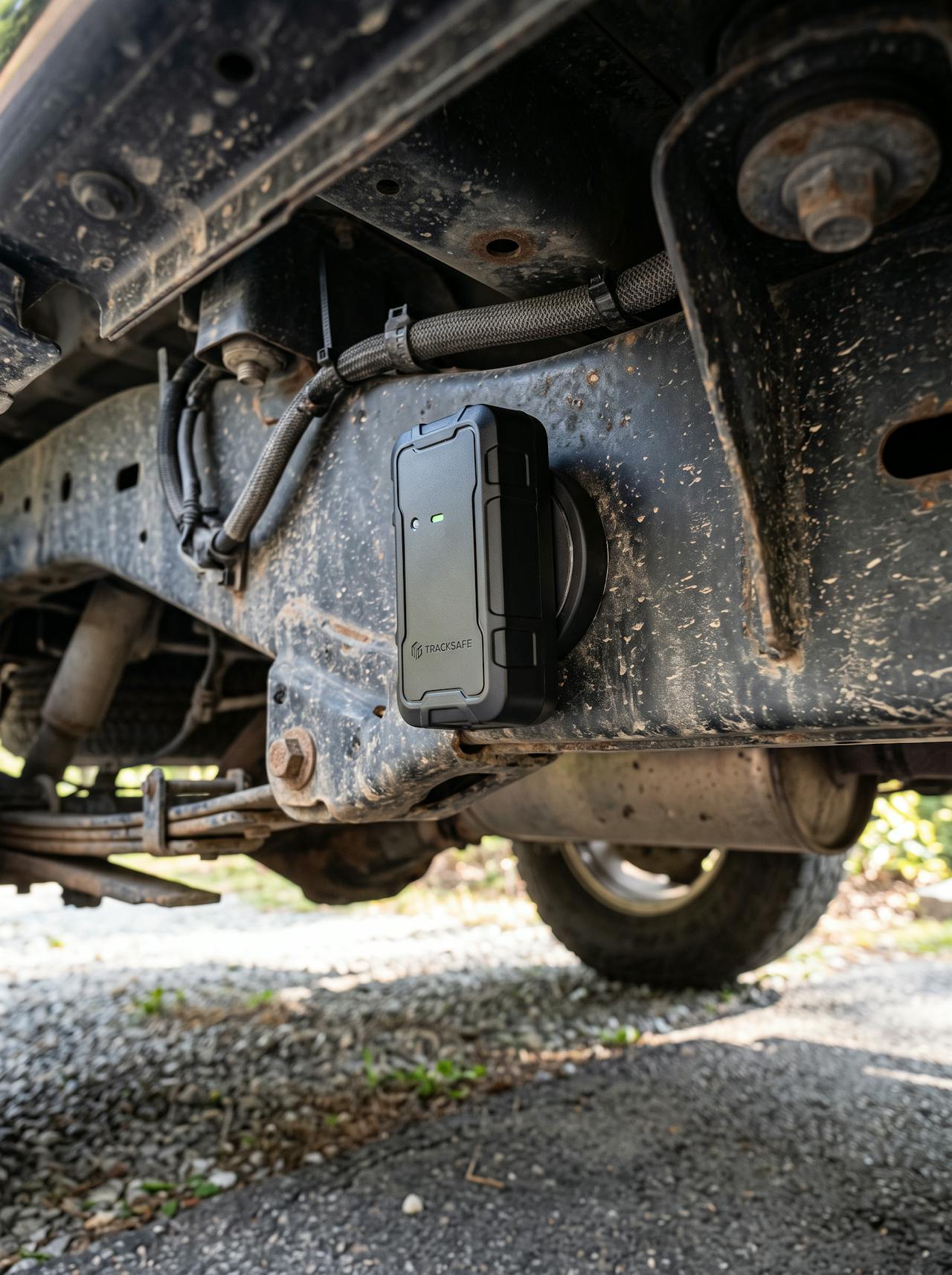 VROTRACK tracker mounted on a vehicle